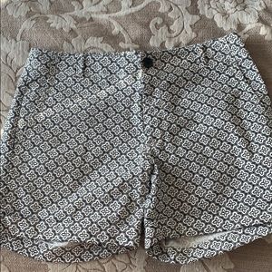Black/White Print Shorts
